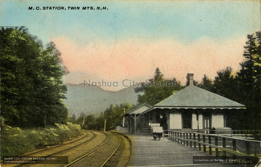 Postcard: Maine Central Station, Twin Mountain, New Hampshire